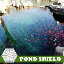 40 Pack Pond Protectors Pond Guard Netting Pond Netting Cover With 120 Pcs Connectors For Leaves Plastic Web Hexagonal Pond Guard Netting Floating On Water Resist Herons Racoons Cats Seabirds - màu đen - Xem 3
