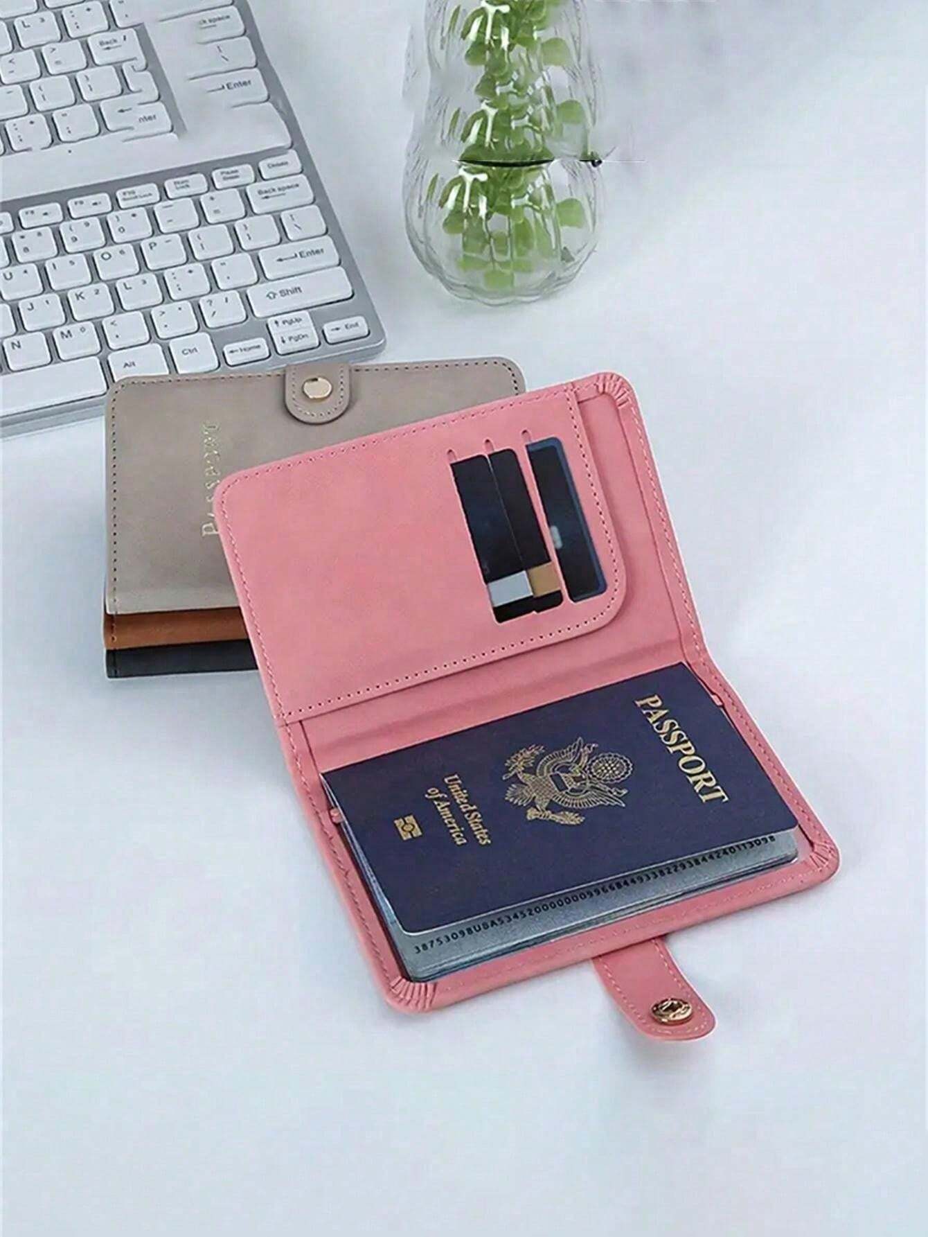 Premium Travel Passport Protector Case Holds Multiple Cards, IDs, And