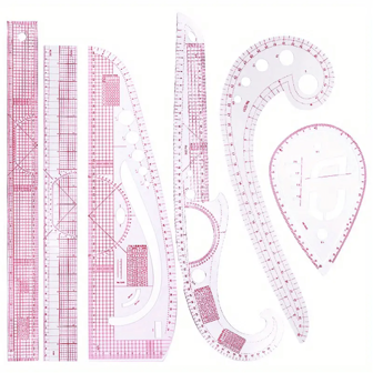 French Curve Set, Sewing Measurement, Garment Making, Tailor Drafting Template, Craft Tool, French Curve, Sewing Ruler, Garment Making, Tailor Tool, Sewing Tool, Tailor Ruler, Multifunctional Mother's Day Gift, Mother's Day Gift For Women