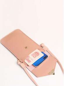 Simple Design Touchscreen For Women Bag Telephone Bag Side Bags For Ladies Mobile Phone Bag Gifts For Women Phone Pouch Phone Wallet Case Crossbody Purse Cellphone Valentines - Black - View 4