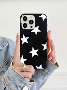 五角星手机壳，兼容 13、15、16 Pro Max、16、14、15和16 Plus，以及Galaxy手机。防水、防震、防摔、防刮。 - 黑與白 - 查看 2