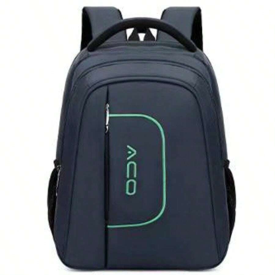 Mochila Feminina Masculina  adulto e criança  pode usa na escola trabalho  MARCA ACO - Azul - Visão 1