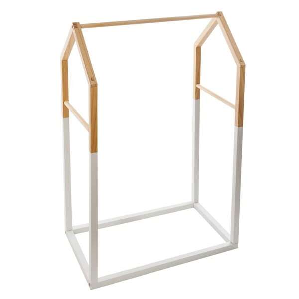 Well Home Well Home - Kinder Kapstok in Huisstijl van Natuurlijk Hout 60 x 37 x H.99 cm