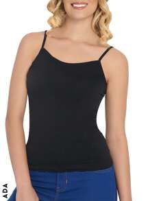 Pack Of 6 Dark Tone Tank Tops - 黑色 - 查看 5