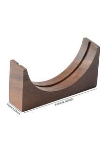 1pc, Espresso Coffee Filter Screen Holder Rack, Coffee Making Puck Screen Bracket Wooden Walnut Stand Rack, For RV Outdoor Camping Picnic Office Travel Coffee Maker Coffee Bar Accessories Back To School Supplies - Brown - View 6