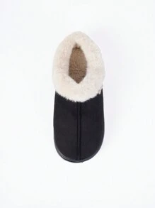 Women Fluffy Slippers Winter Closed-Toe 2024 New Thick Bottom Anti-Slip Fluffy Lining Warm Slippers, Men Soft Comfortable Cozy Coral Velvet Modern Minimalist Stylish Cute Cushioned Durable Fluffy Slippers