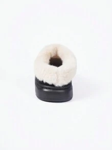 Women Fluffy Slippers Winter Closed-Toe 2024 New Thick Bottom Anti-Slip Fluffy Lining Warm Slippers, Men Soft Comfortable Cozy Coral Velvet Modern Minimalist Stylish Cute Cushioned Durable Fluffy Slippers