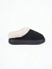 Women Fluffy Slippers Winter Closed-Toe 2024 New Thick Bottom Anti-Slip Fluffy Lining Warm Slippers, Men Soft Comfortable Cozy Coral Velvet Modern Minimalist Stylish Cute Cushioned Durable Fluffy Slippers