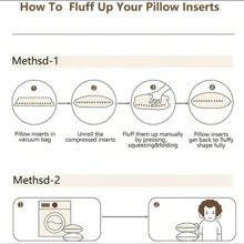 1pc Luxury Hotel Pillow, Quilted, Machine Washable, High Quality, Suitable For Side/Back Sleeper, Home & Office Use
