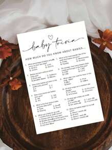 10/20 Fun Baby Shower Game Cards, Baby Trivia, For Baby Shower Games And Activities Fun Baby Shower Deals, Gender Reveal Games Unique Baby Shower Cards,Christmas