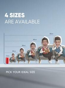 1 件个性化脸形枕头有趣的兄弟礼物，带有照片名字文字定制照片枕头带文字的花枕头情人节礼物送给男朋友女朋友丈夫妻子她/他的独特礼物，非常适合生日、周年纪念日、情人节、毕业典礼、婚礼、母亲节、父亲节、圣诞节 - 給兄弟的禮物3 - 查看 4