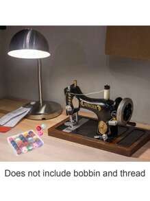 1 pezzo Contenitore portabobine in plastica per macchina da cucire, Scatola portafili per macchina da cucire,Organizer vuoto con 25/36 scomparti per rocchetti e 25/36 pezzi di rocchetti di plastica