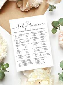 10/20 Fun Baby Shower Game Cards, Baby Trivia, For Baby Shower Games And Activities Fun Baby Shower Deals, Gender Reveal Games Unique Baby Shower Cards,Christmas