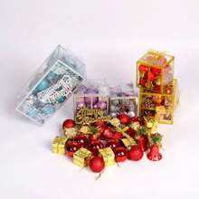 20 Pcs 4cm Small Christmas Tree Hanging Ornaments. - Multicolor - View 2