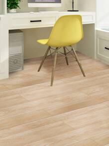 1 Piece Retro & Thickened & Matte Surface Effect Beige Wood Grain Texture Anti-Slip Waterproof Abrasion Resistant Floor Tile Sticker For Home Decoration, Stickers, Wall Decal, Vinly Decal For Home Decorations, Spring Decoration Items Refesh Your Home, Rama Decoration Stickers Gifts Birthday Graduation