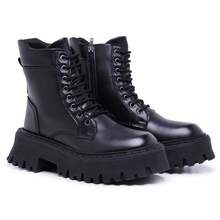 Blogger Tractor Boot Mid-Calf - 黑色 - 查看 27