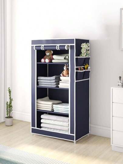 Armario Simple Individual de Almacenamiento, 3 Niveles , A Prueba De Polvo Para Dormitorio