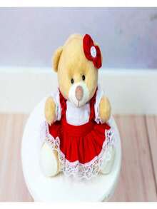 18 Cm Peasant Bear For Niches And Decorations - 1 Piece - 紅色 - 查看 2