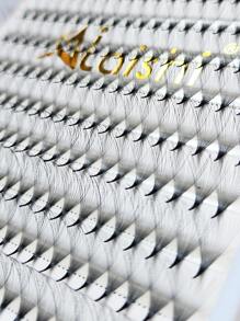 AILAISHI Lashes Pre Made Fans Eyelash Extension Long Stem 20d Premade Eyelash Premade Fans Lash Tray Nagara Lash Clusters,Eye Lash Clusters,Individual Eyelashes,Lashes,Fake Lashes - D - View 5
