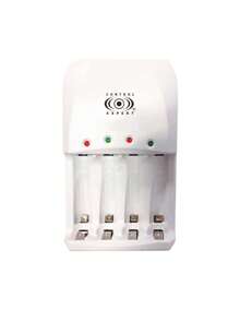 Control Expert AA And AAA Battery Charger Includes 4 Batteries - Grey - View 2