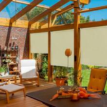 Froadp Tenda verticale Tenda da esterno Rollo Balcone Tenda oscurante senza foratura con protezione UV e funzione termoriflettente