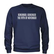 Remember The Fifth Of November Adult Crewneck Sweatshirt - 查看 7