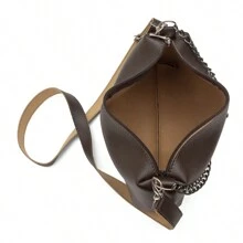 Women's Small Crossbody Bag 2 In 1 Bag Or Toiletry Bag - 鏽棕色 - 查看 4
