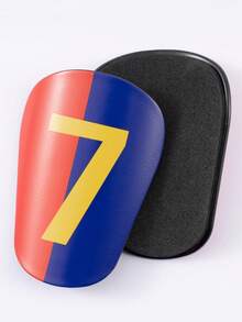 1 Pair Mini Master Football Numeric Pattern Thick Leg Shin Guards Adult Protective Pads - Multicolor - View 12