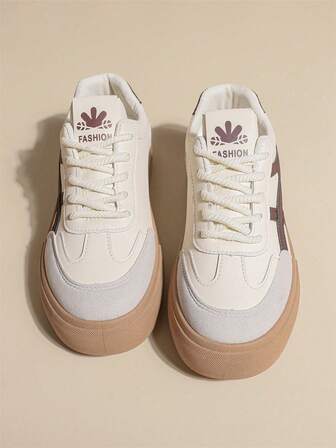New Women's White Casual Canvas Sneakers, Student Versatile White Shoes, Comfortable Soft Sole Athletic Shoes