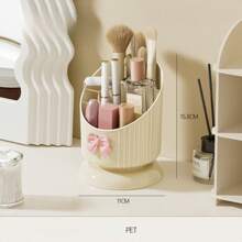 Makeup Brush And Pen Holder/Makeup Brush Organizer With Bow 024-021 - 米色 - 查看 5