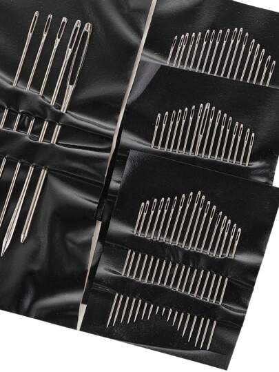 55件不锈钢针 手缝绣花针 易侧线 缝纫工具 组合手缝针 大眼绣花针（新旧款随机发货）