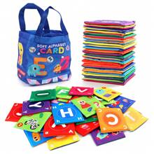 Infant Soft Cloth Book With 26 Alphabet Cards, Colorful & Learning Toy Suitable For Children As Christmas GiftSchool, Student,Stationery,School Supplies,Children Learning Toys,Body Parts Learning,Learning Toys For Kids