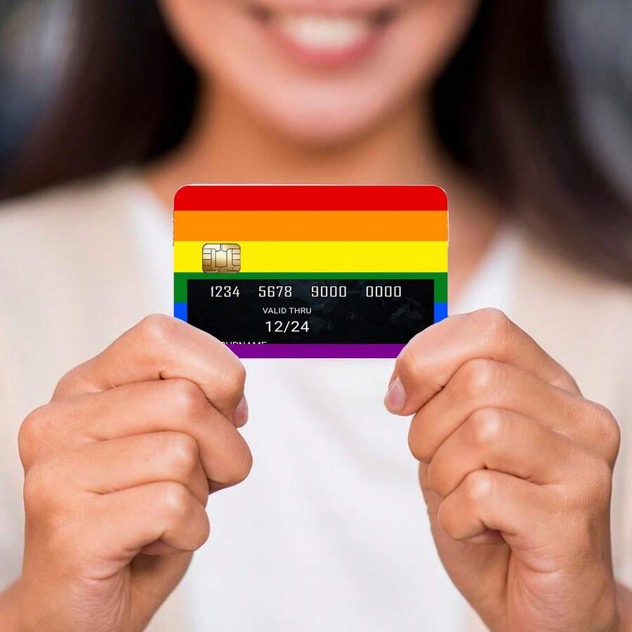 4pcs Credit Card UltraThin Vinyl Stickers, ResidueFree For Credit