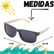 Relógio Led Digital Quadrado Homens Masculino Infantil Criança Menino + Óculos De Madeira Proteção UV400 Pronta Entrega + Brinde - Preto - Visão 4