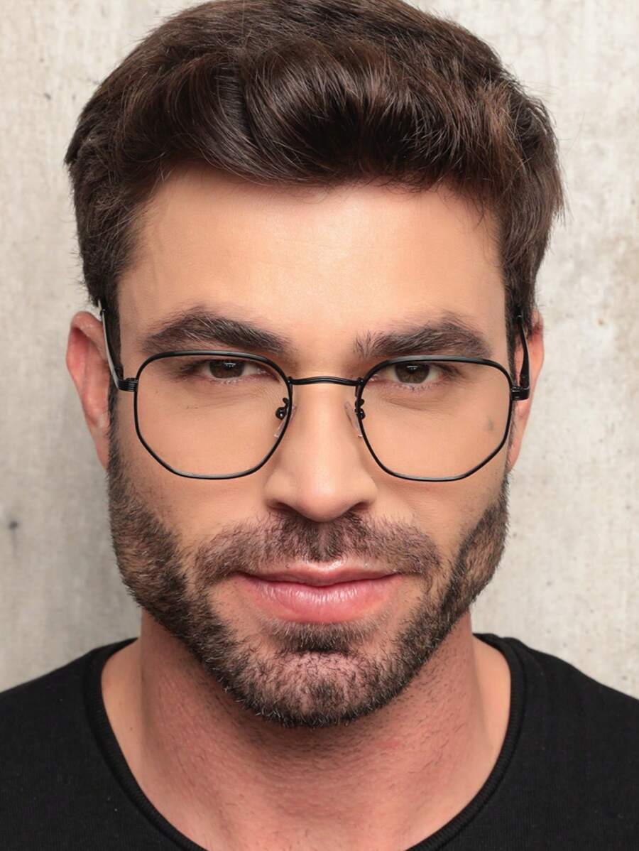 Men Eyeglasses - Black - View 1