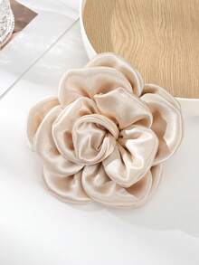 1个超大号缎面花朵发夹，适合日常佩戴、海滩装扮、比基尼造型和度假装扮。 - 彩色 - 查看 4
