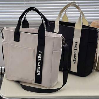 NYXIA Multi-Pocket Large Capacity Tote Bag, Travel And Work Portable Shoulder Bag, Oxford Crossbody Bag For School And Daily Use, Large School Tote Bag, Multiple Compartments, Perfect For Beach, School, Work & Daily Use