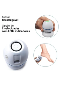 Electric Foot File Portable Callus Remover Ped Tec Rechargeable Version - trắng - Xem 5