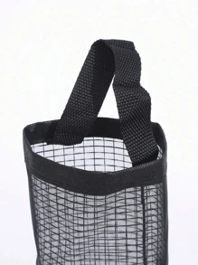 1 Piece Hanging Garbage Bag Storage Plastic Bag Rack Mesh Hanging Storage Box Foldable Breathable Washable Hanging Mesh Garbage Bag Storage Box Organization Storage Bag Organizer