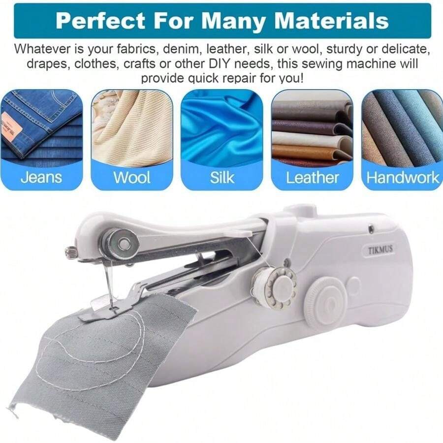 GIUSOBG Machine à Coudre Portative à Main, Machine à Coudre