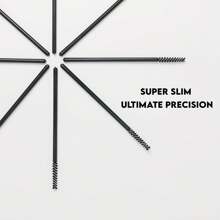 50支迷你一次性细长睫毛膏刷 微型睫毛刷 小号化妆刷 眉刷、眉刷、眼影刷、化妆刷、赠品 - 彩色 - 查看 3