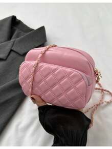 Crossbody Shoulder Bags Mini Women's Bag YB1002 - Baby Pink - View 1