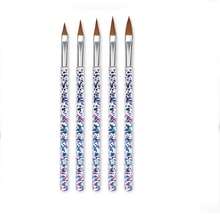 3支/5支装美甲彩绘笔，闪粉美甲刷，水晶美甲雕刻笔，双头美甲笔，亚克力美甲绘图笔，美甲工具，适用于美甲、家居DIY - 彩色 - 查看 10