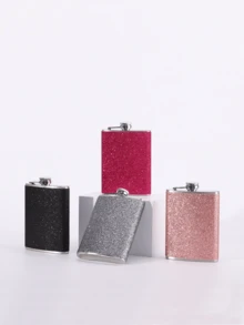 1 pieza Petaca mini portátil de acero inoxidable - Multicolor - Ver 5