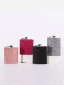 1 pieza Petaca mini portátil de acero inoxidable - Multicolor - Ver 4