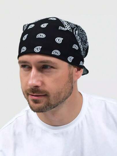 1 件男女通用佩斯利图案头带，多功能复古街舞头巾可用作腰带、围巾、手帕、腕带，适合日常佩戴