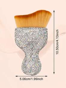 1 chiếc cọ trang điểm tạo bọt Techniques, cọ mặt đa năng cho mỹ phẩm dạng lỏng, dạng kem và dạng bột, đầu cọ tạo bọt độc đáo, lông tổng hợp, cọ vệ sinh gọt bút chì mỹ phẩm thuần chay và không thử nghiệm trên động vật - trắng - Xem 6