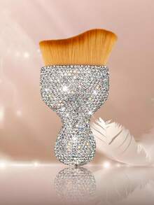 1 chiếc cọ trang điểm tạo bọt Techniques, cọ mặt đa năng cho mỹ phẩm dạng lỏng, dạng kem và dạng bột, đầu cọ tạo bọt độc đáo, lông tổng hợp, cọ vệ sinh gọt bút chì mỹ phẩm thuần chay và không thử nghiệm trên động vật - trắng - Xem 3