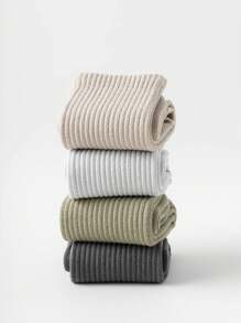 2 Pairs Anti-Slip Pilates Socks For Women, Black & White Yoga Socks With Grip, Gym, Fall - Black and White - View 2