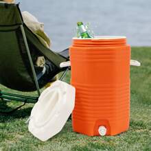 CNCEST 4 Gal Deep Freeze Cooler, Insulated Drink Cooler- 48H Cold Insulation, 12H Warm Insulation, Portable Sports Cooler Water Beverage Dispenser For Beach, Picnic, Camping, Tailgating, Groceries, Boating - trái cam - Xem 10